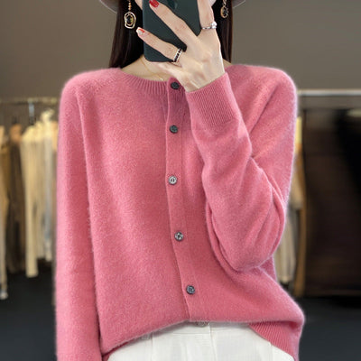 Sofia Elegant Women's Cardigan – Soft Wool and Cashmere with Classic Buttons