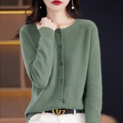 Sofia Elegant Women's Cardigan – Soft Wool and Cashmere with Classic Buttons