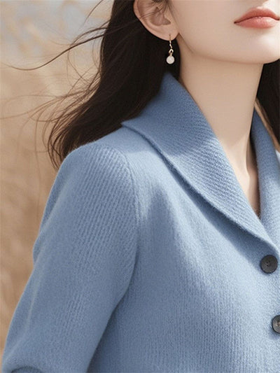 Cardigan Elegante per Donna – Morbido, Versatile e con Colletto Revere