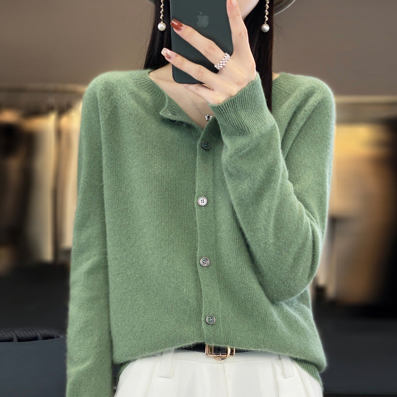 Cardigan Elegante Donna in Lana – Morbido e Termico con Design Essenziale