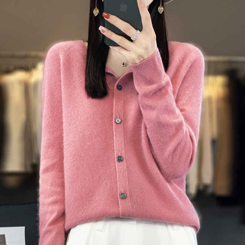 Cardigan Elegante Donna in Lana – Morbido e Termico con Design Essenziale