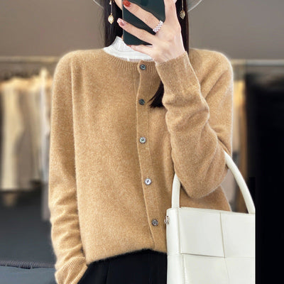 Cardigan Elegante Donna in Lana – Morbido e Termico con Design Essenziale