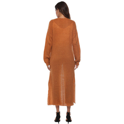 Cardigan Elegante Lungo Alessia – Maglia Morbida e Versatile con Tasche
