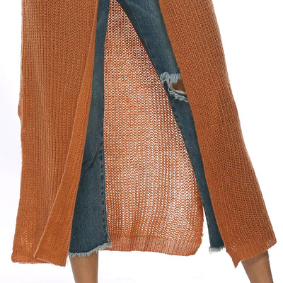 Cardigan Elegante Lungo Alessia – Maglia Morbida e Versatile con Tasche