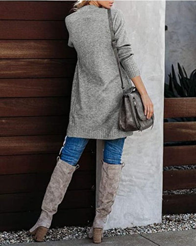 Cardigan Elegante Lungo Donna Evelyn – Morbido, Caldo e Versatile con Tasche