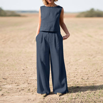 Claudia – Completo Estivo Donna in Stile Lino