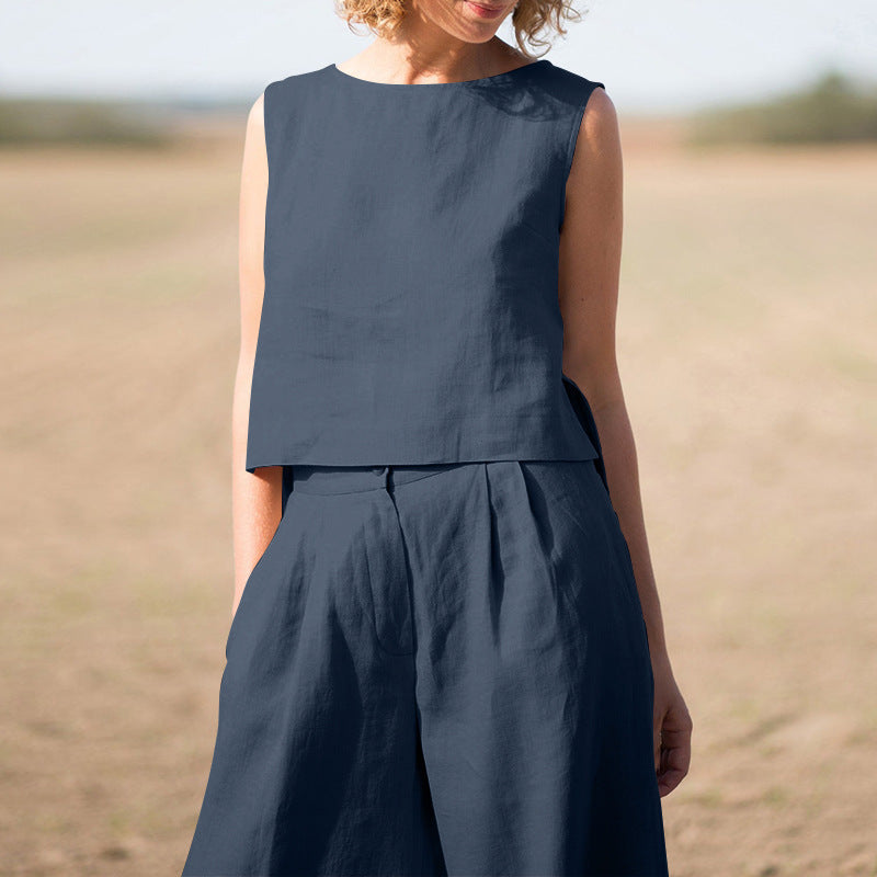 Claudia – Completo Estivo Donna in Stile Lino