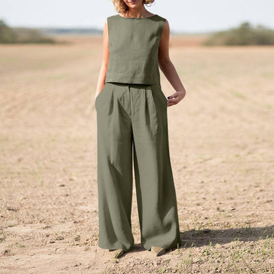 Claudia – Completo Estivo Donna in Stile Lino