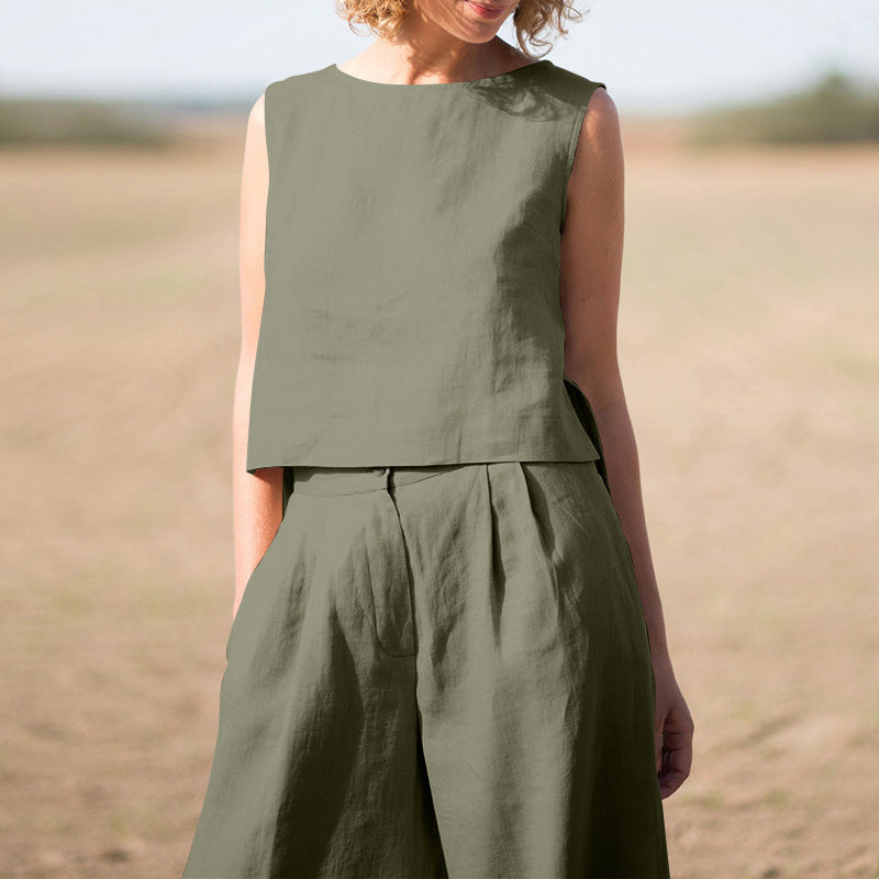 Claudia – Completo Estivo Donna in Stile Lino