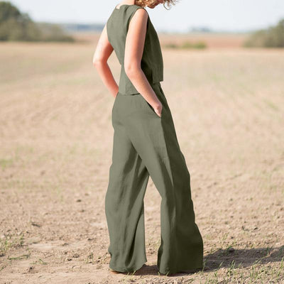 Claudia – Completo Estivo Donna in Stile Lino