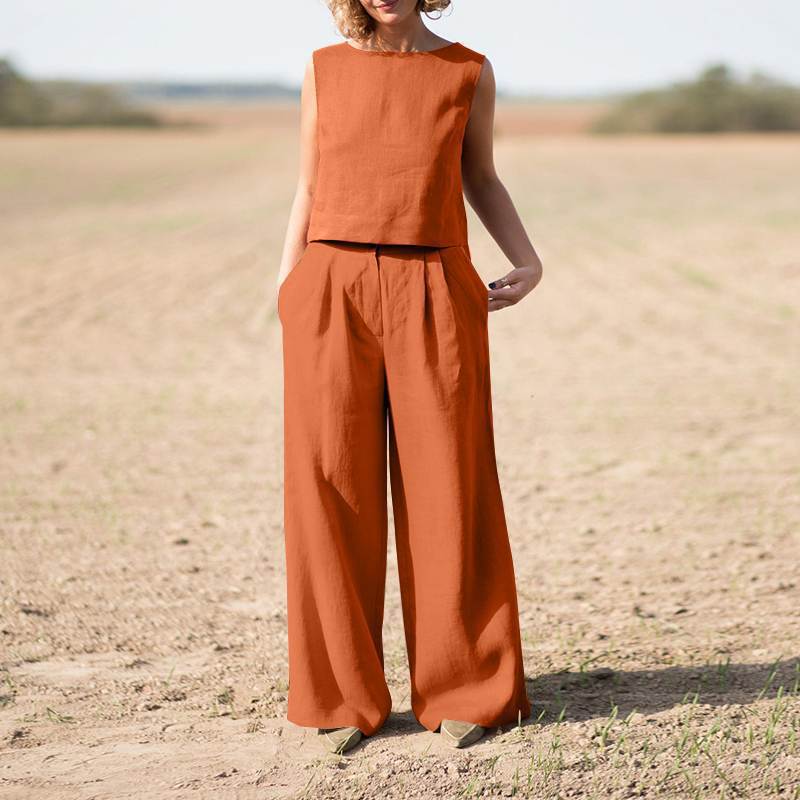 Claudia – Completo Estivo Donna in Stile Lino