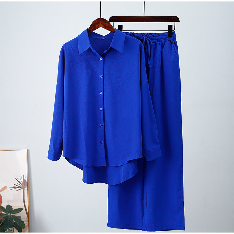 Completo Elegante da Donna con Camicia e Pantaloni Larghi – Camilla