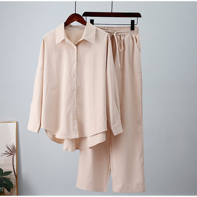 Completo Elegante da Donna con Camicia e Pantaloni Larghi – Camilla