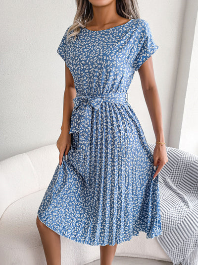 Abito Estivo Floreale per Donna – Midi Comodo e Leggero per l'uso Quotidiano