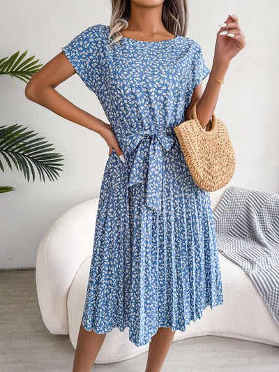 Abito Estivo Floreale per Donna – Midi Comodo e Leggero per l'uso Quotidiano