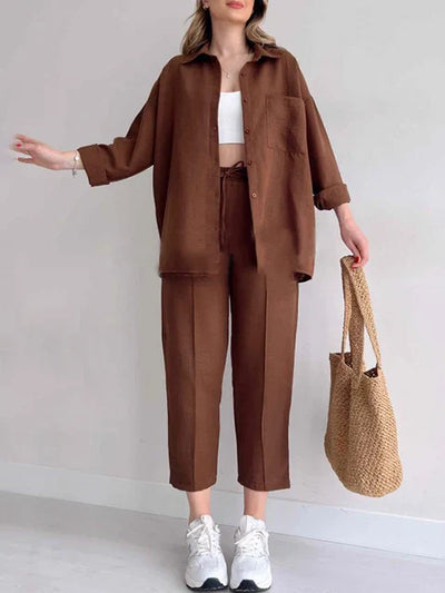 Ella - Set Completo di Camicia e Pantaloni