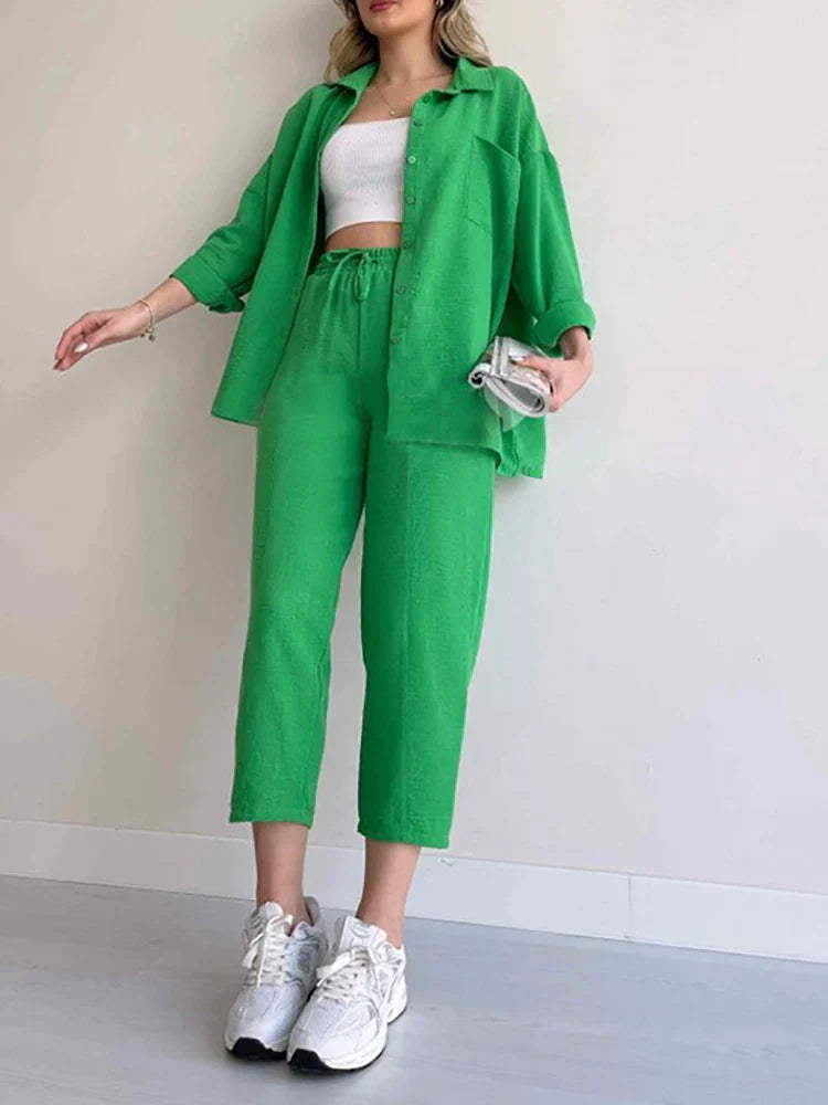 Ella - Set Completo di Camicia e Pantaloni