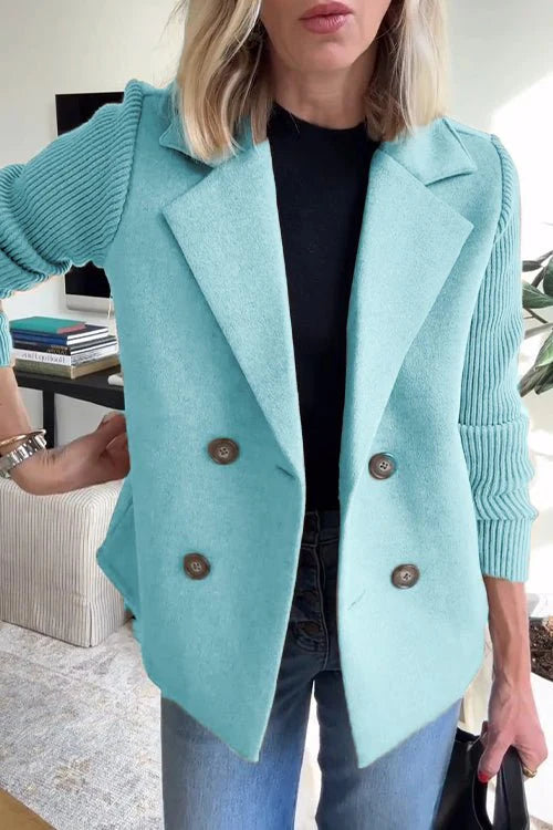 Giacca Elegante da Donna con Maniche in Maglia – Modello Giorgia