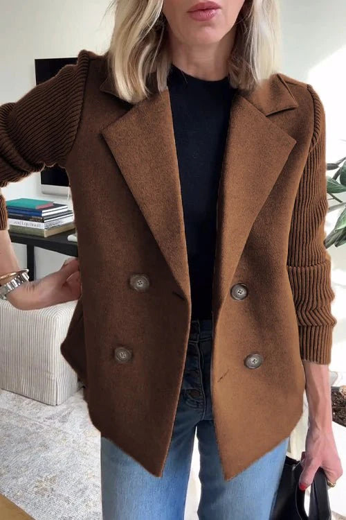 Giacca Elegante da Donna con Maniche in Maglia – Modello Giorgia