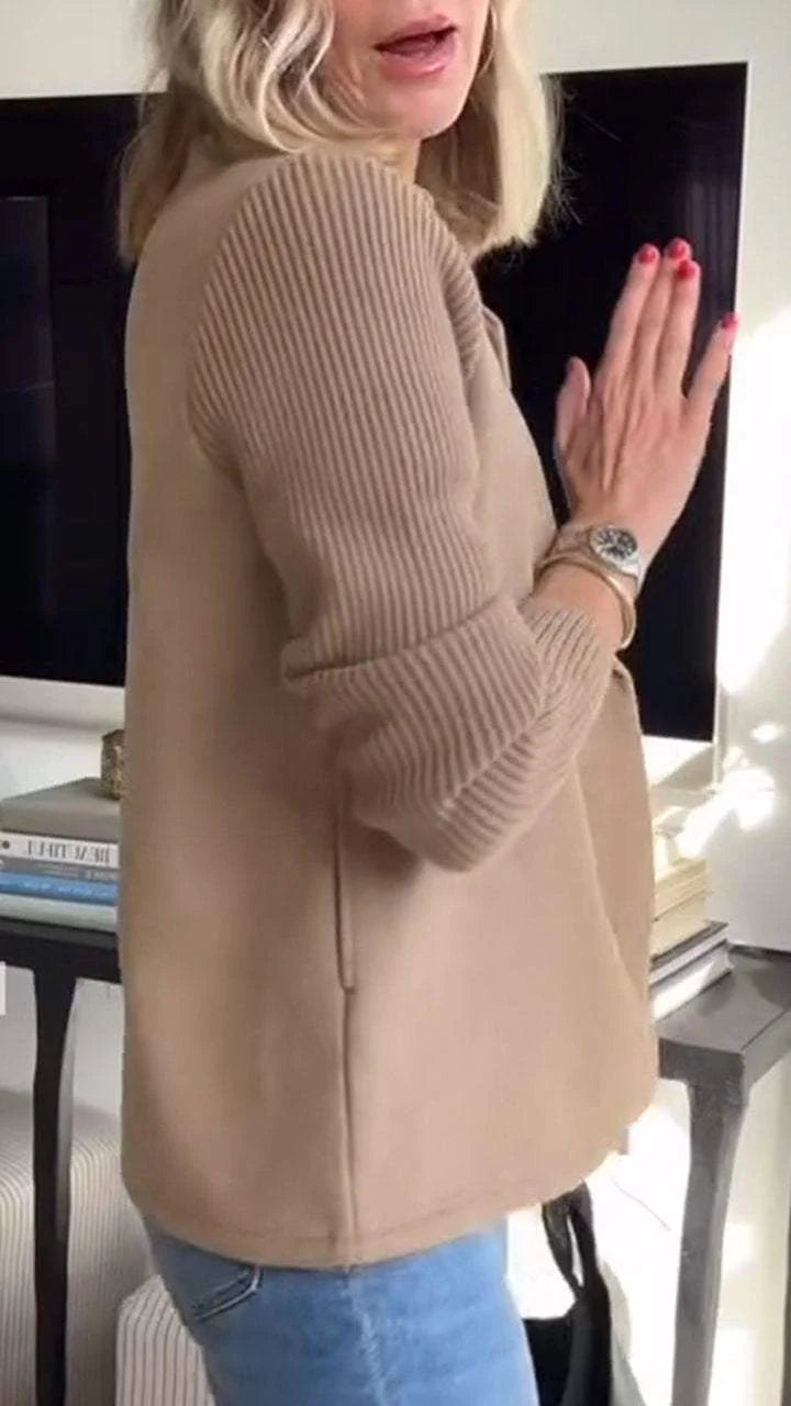 Giacca Elegante da Donna con Maniche in Maglia – Modello Giorgia
