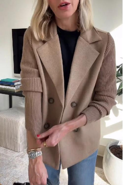 Giacca Elegante da Donna con Maniche in Maglia – Modello Giorgia