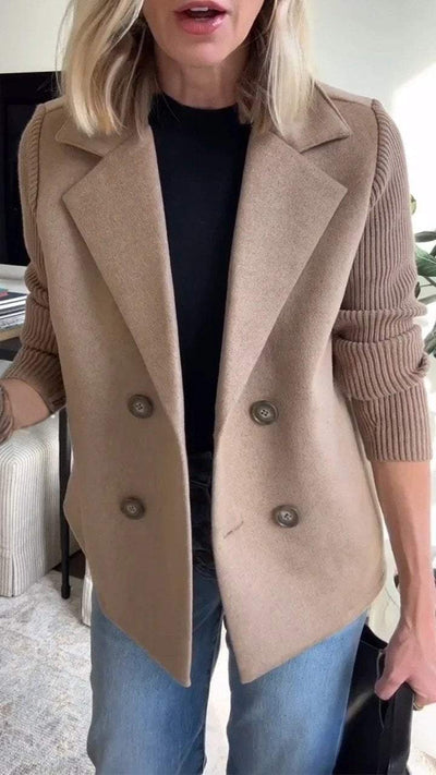 Giacca Elegante da Donna con Maniche in Maglia – Modello Giorgia