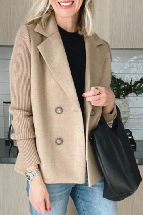 Giacca Elegante da Donna con Maniche in Maglia – Modello Giorgia