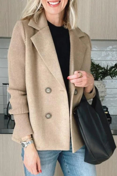 Giacca Elegante da Donna con Maniche in Maglia – Modello Giorgia