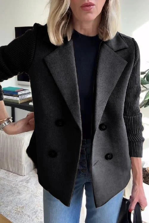 Giacca Elegante da Donna con Maniche in Maglia – Modello Giorgia
