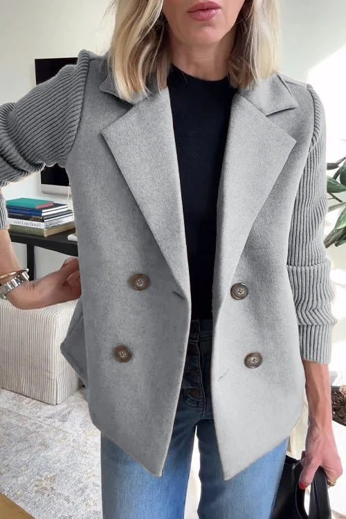 Giacca Elegante da Donna con Maniche in Maglia – Modello Giorgia