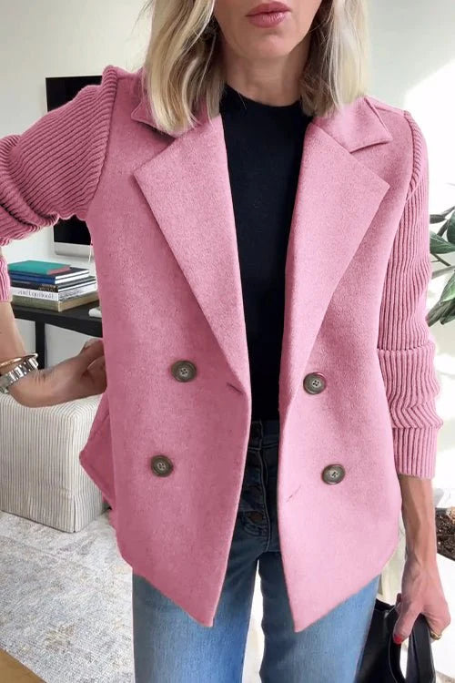 Giacca Elegante da Donna con Maniche in Maglia – Modello Giorgia