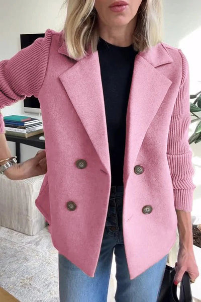 Giacca Elegante da Donna con Maniche in Maglia – Modello Giorgia
