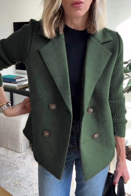 Giacca Elegante da Donna con Maniche in Maglia – Modello Giorgia