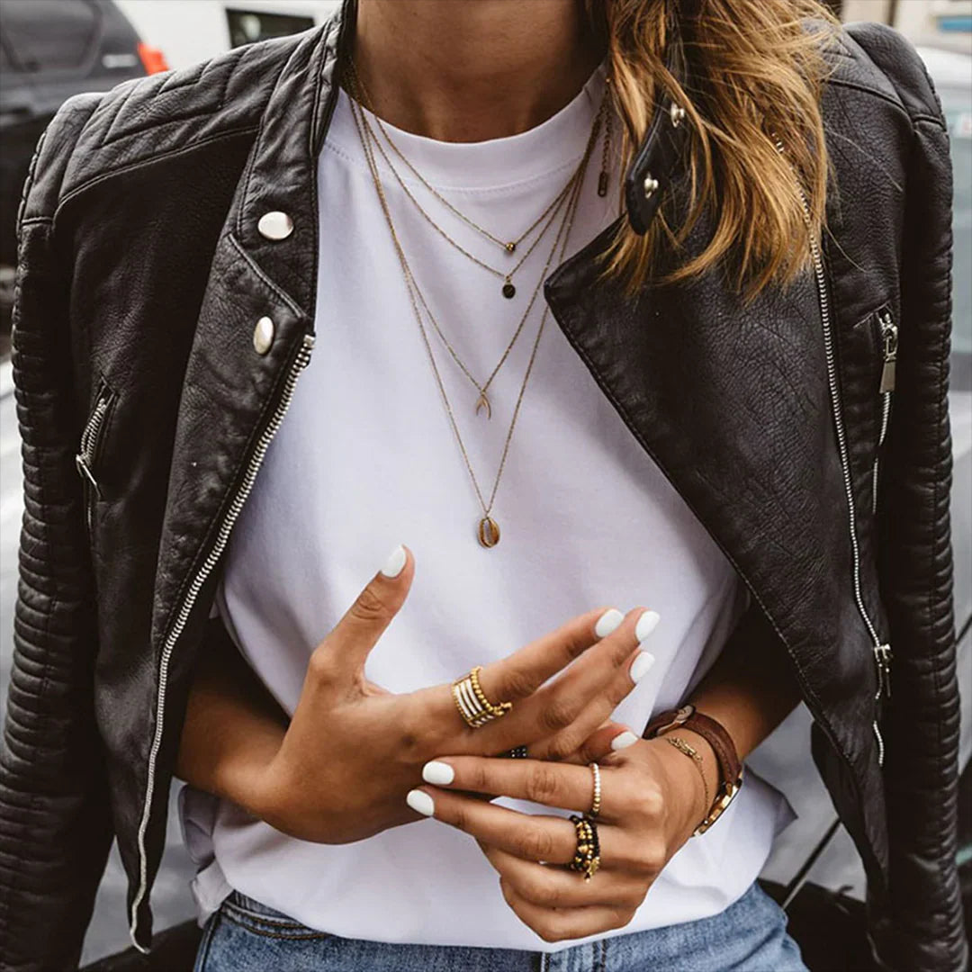Giacca Elegante in Pelle per Donna – Giada
