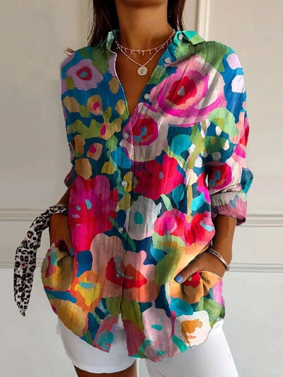Camicia Luna con Stampa Splendente