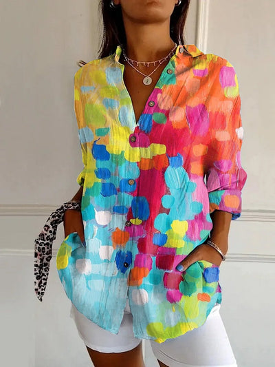 Camicia Luna con Stampa Splendente