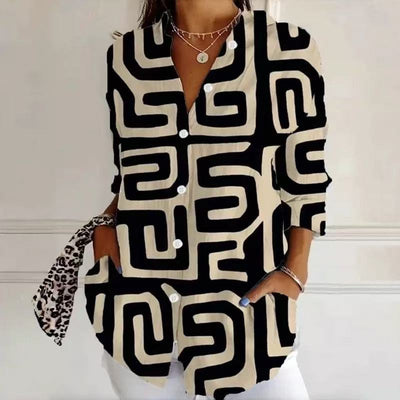 Camicia Luna con Stampa Splendente