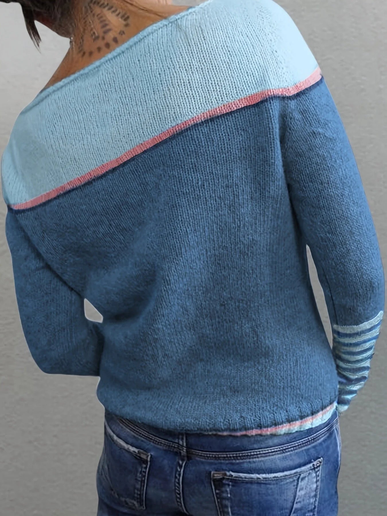 Beatrice: Maglione Elegante a Righe per Donna con Maniche Lunghe