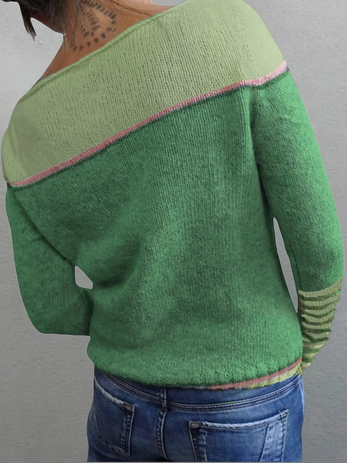 Beatrice: Maglione Elegante a Righe per Donna con Maniche Lunghe