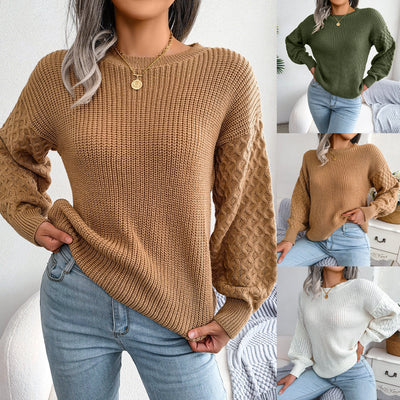 Maglione Invernale Elegante per Donna – Design a Maglia con Maniche Ampie
