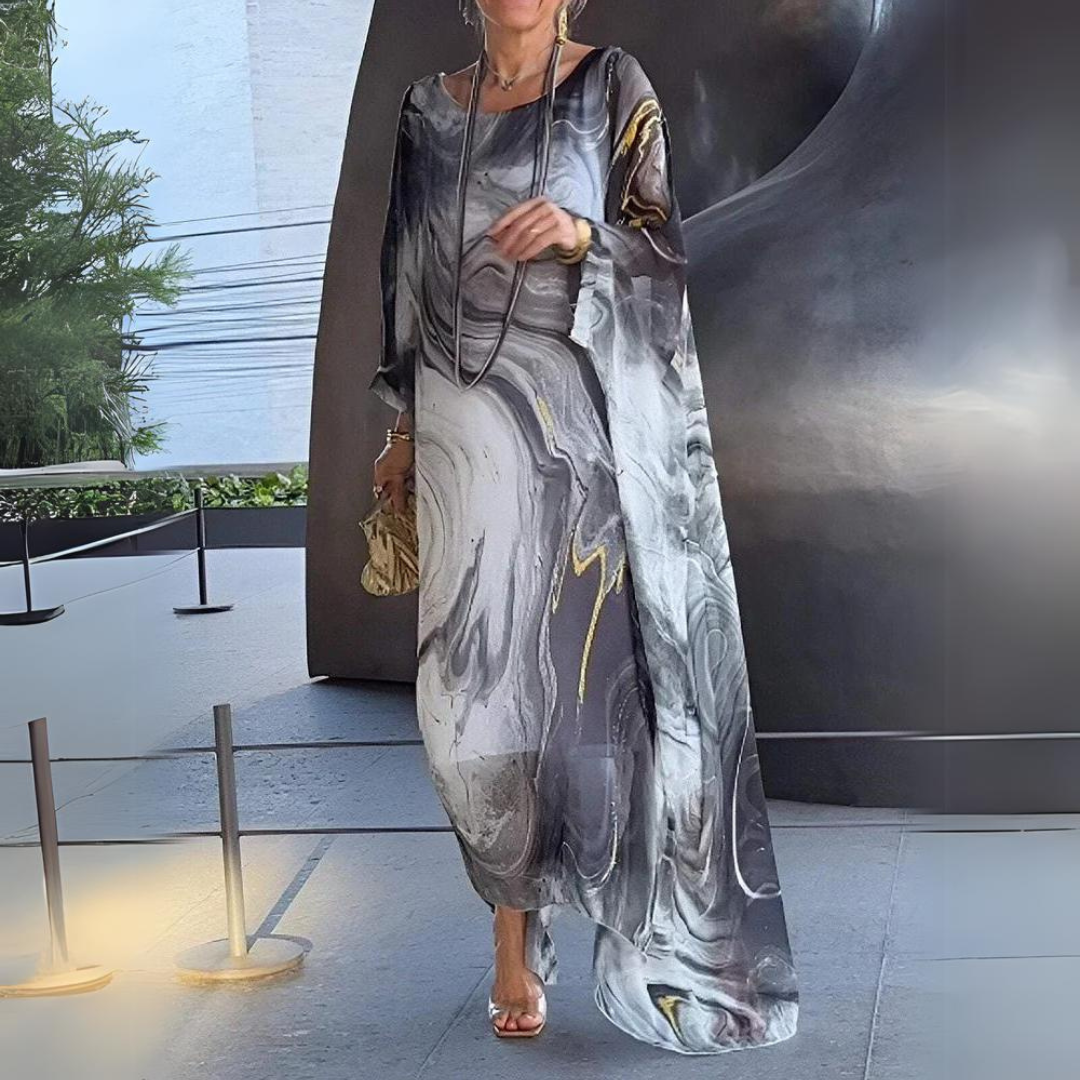 Mariana - Elegante Abito Lungo in Chiffon