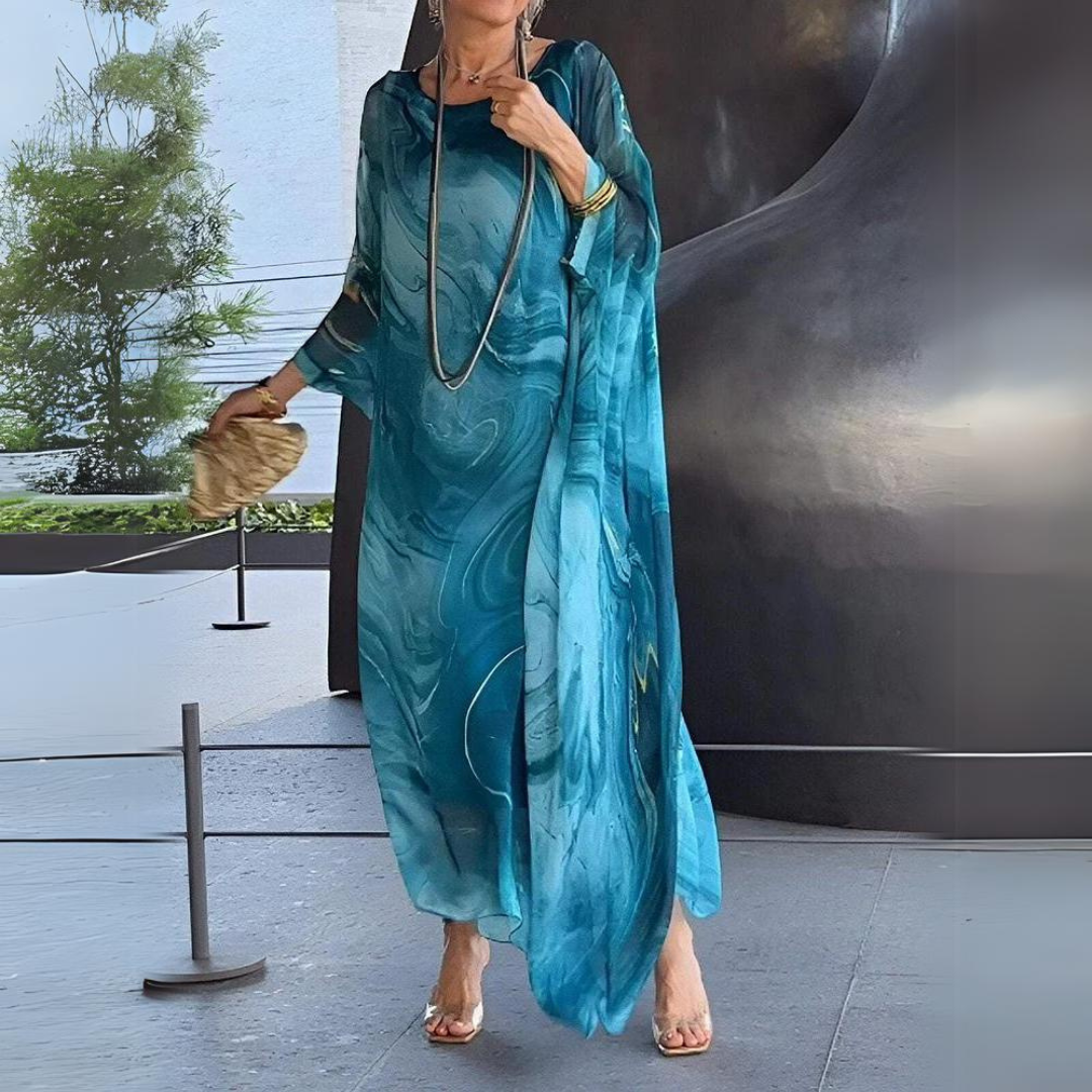 Mariana - Elegante Abito Lungo in Chiffon