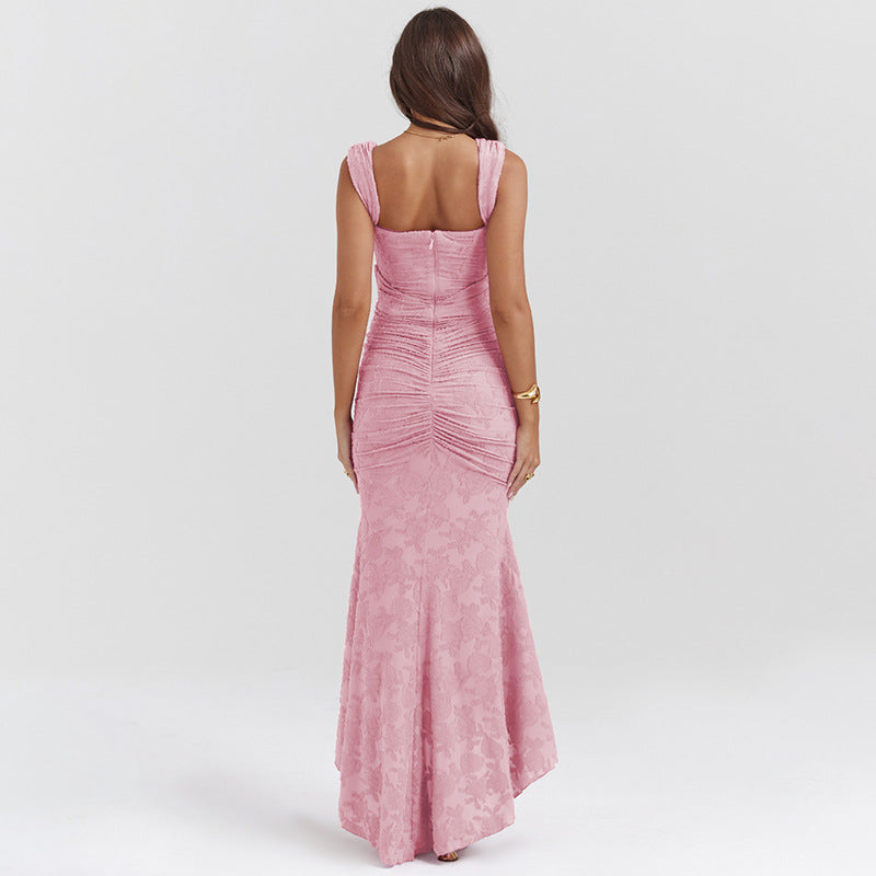 Charlotte - Elegante Vestito Lungo con Motivo Floreale