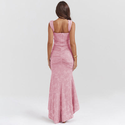Charlotte - Elegante Vestito Lungo con Motivo Floreale