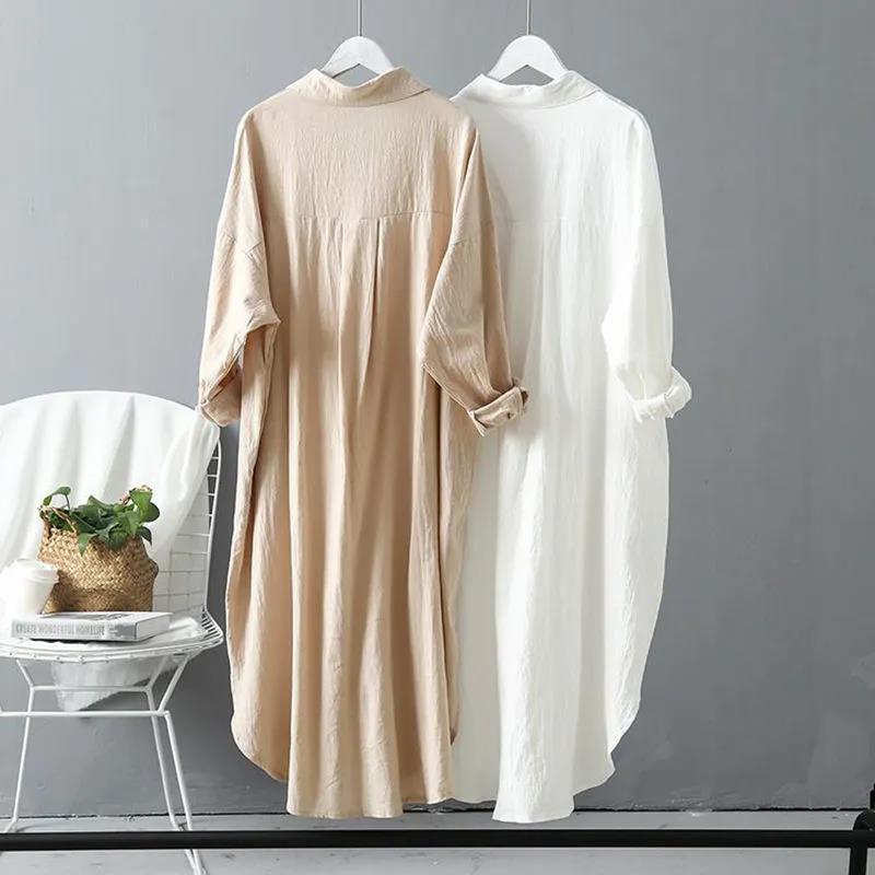 Abito Camicia Midi Ivy in Lino Lungo