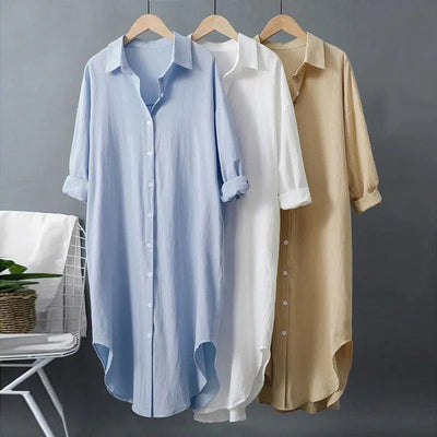 Abito Camicia Midi Ivy in Lino Lungo