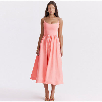 Lara Midi Dress with Bodice and Straps