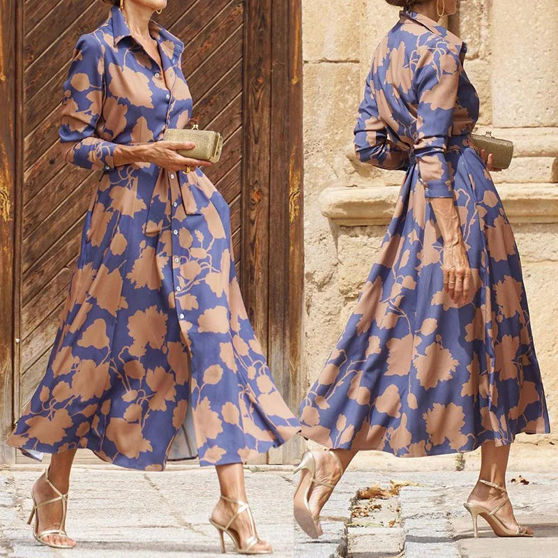 Lessa - Elegante Vestito Midi con Scollo a V
