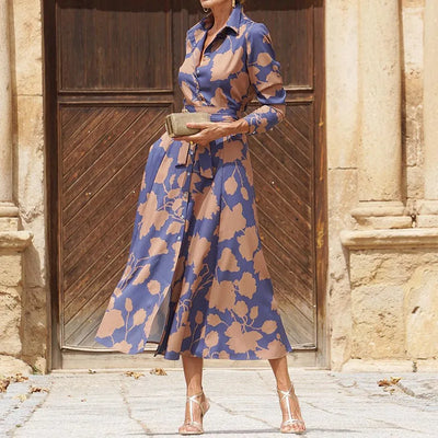 Lessa - Elegante Vestito Midi con Scollo a V