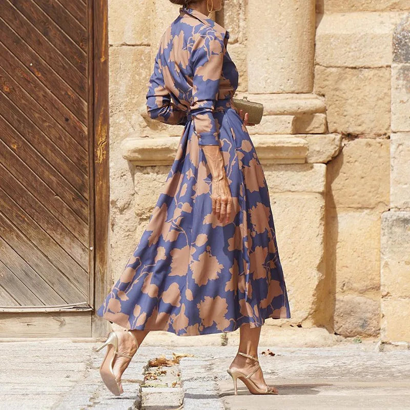 Lessa - Elegante Vestito Midi con Scollo a V